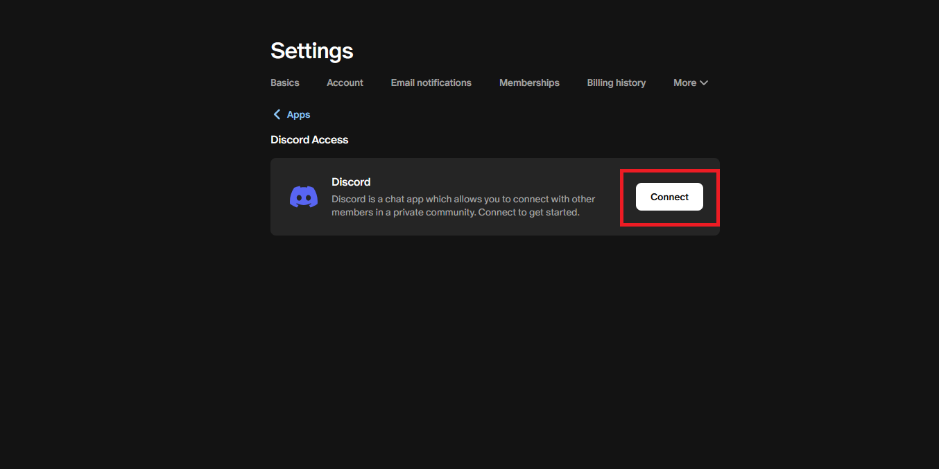 Connect Discord